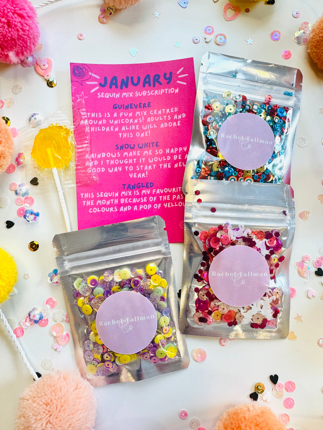 January Sequin Mix Subscription *** JUST ONE MONTH - NOT SUBSCRIPTION