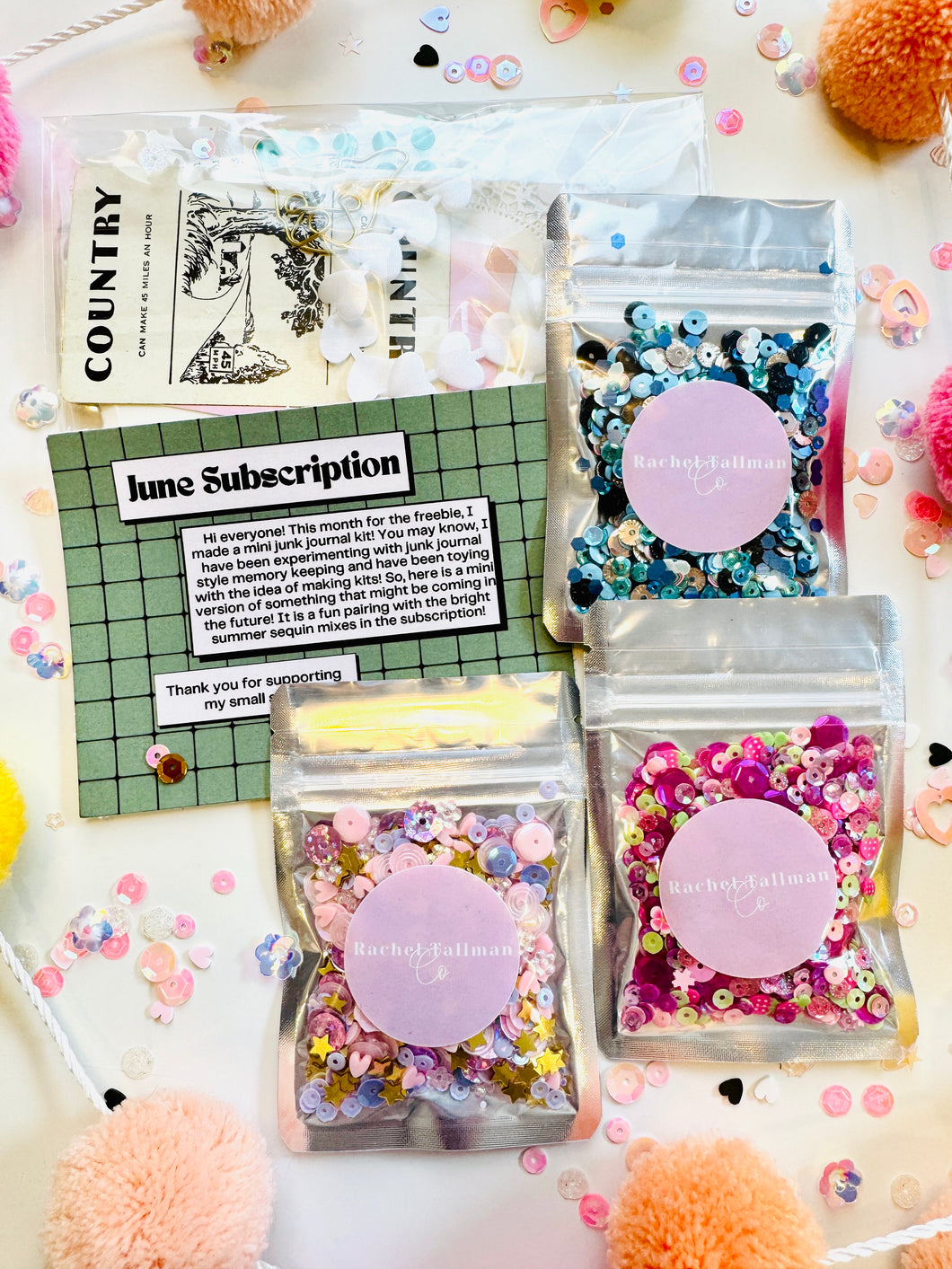 June Sequin Mix Subscription *** JUST ONE MONTH - NOT SUBSCRIPTION