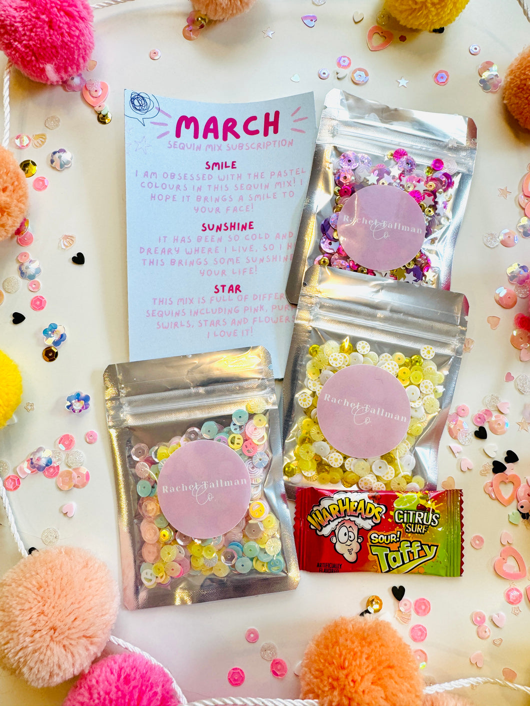 March Sequin Mix Subscription *** JUST ONE MONTH - NOT SUBSCRIPTION