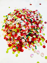 Load image into Gallery viewer, Red and Green Christmas Sequin Mix
